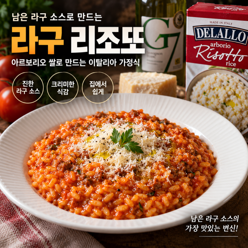 라구 리조또 만들기 ,아르보리오 쌀 리조또 레시피