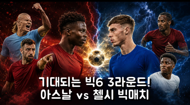EPL 빅6 3라운드 프리뷰! 아스날 첼시 빅매치와 맨유 2연승 도전