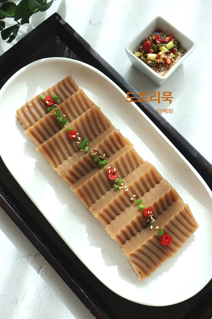 도토리묵 만들기 비율 레시피 도토리묵 양념장