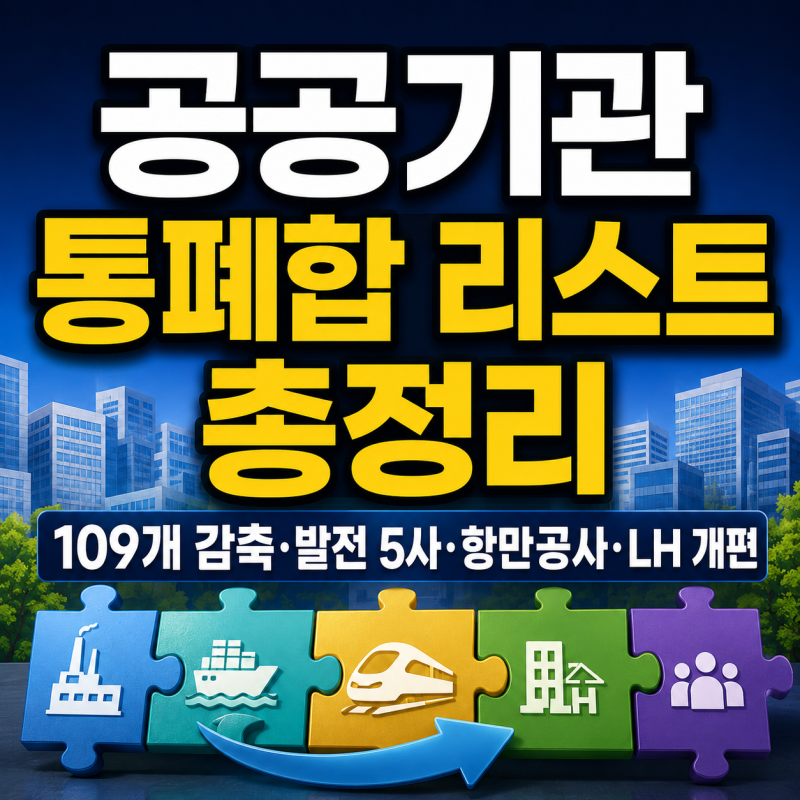 공공기관 통폐합 리스트, 대상