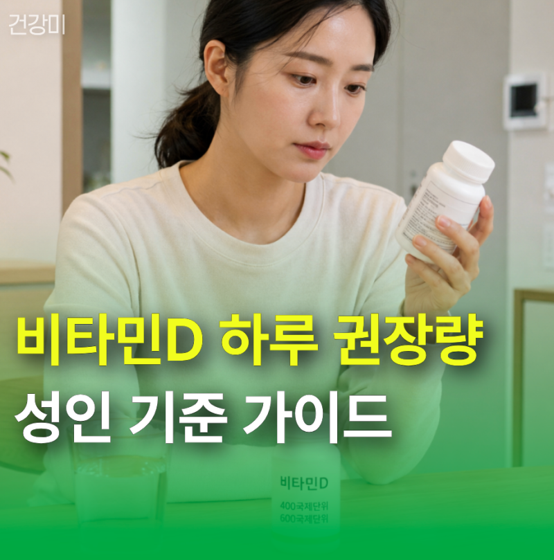 비타민D 하루 권장량 성인기준 2026 가이드 "400 600 4000 뭐가 맞을까?"