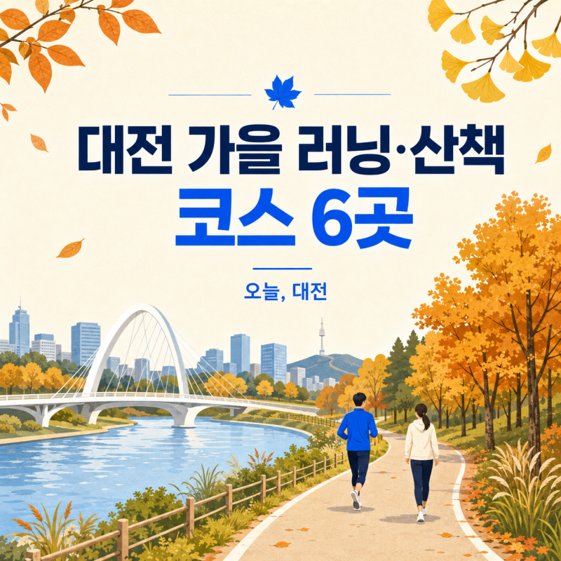 대전 가을 러닝·산책 코스 6곳｜갑천·유등천·계족산 어디가 좋을까?