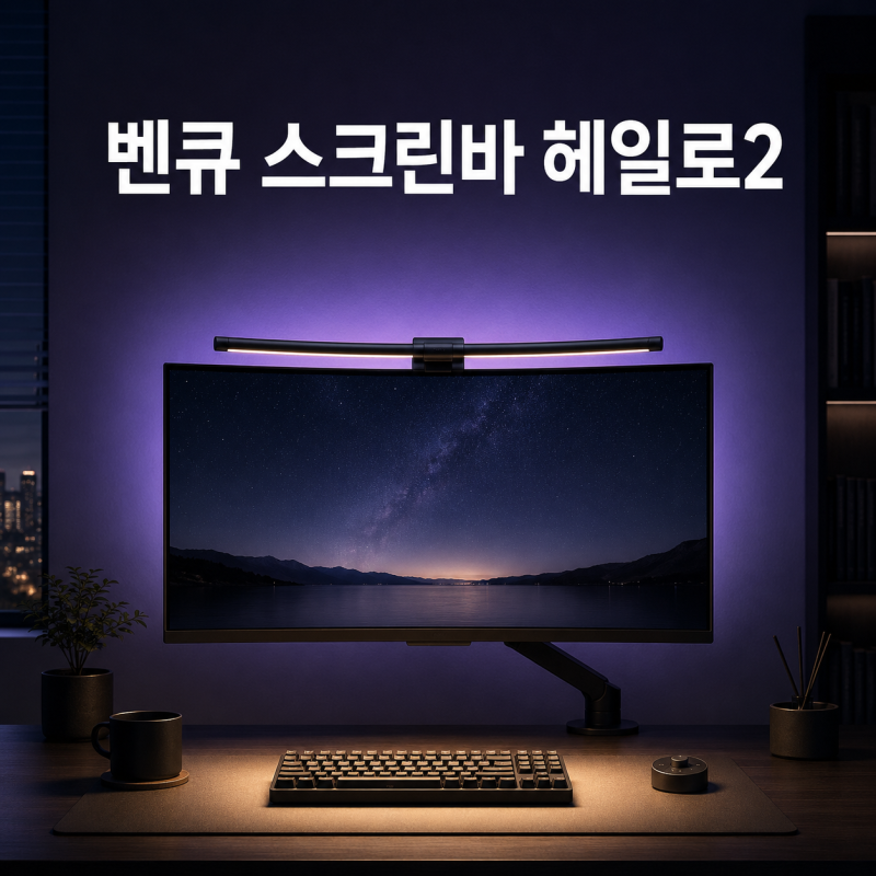 벤큐 스크린바 헤일로2 후기, 20만원대 모니터 조명 진짜 값할까?