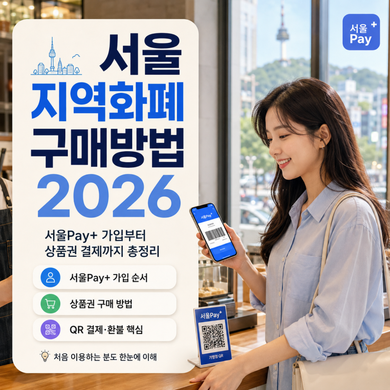 서울 지역화폐 구매방법 2026｜서울Pay+ 가입부터 상품권 결제까지 총정리
