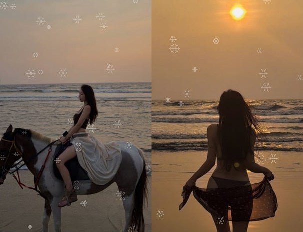 박성광 아내 이솔이, 비키니 입고 말 등에 올랐다? 해변 승마 현장이 난리 났다