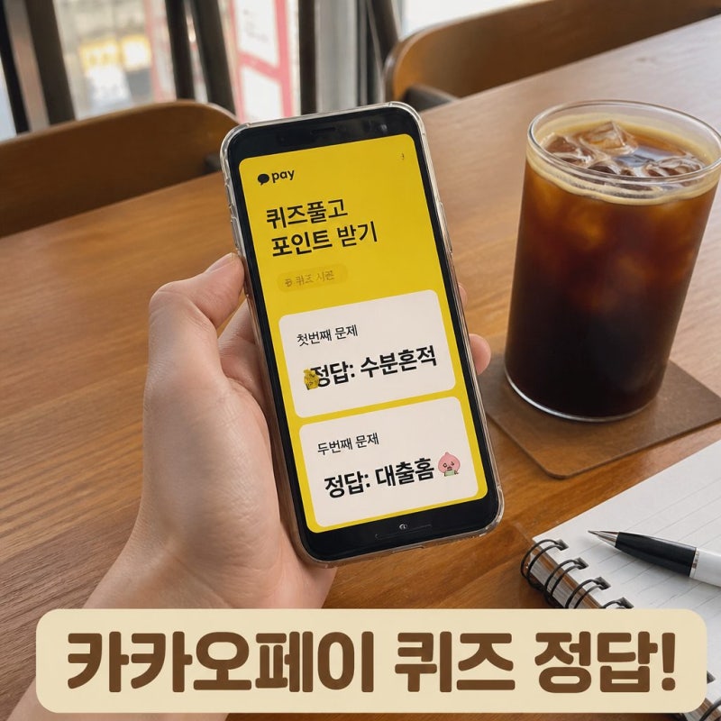 카카오페이 퀴즈 정답 9월 4일 오늘 2문제