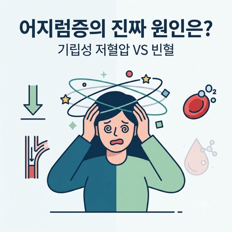 갑자기 일어날 때 어지러움? 기립성 저혈압 vs 빈혈 비교, 원인과 해결책