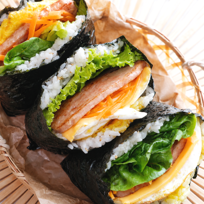 김밥 말지 말고 접으세요! 속이 꽉 찬 스팸 샌드위치 김밥 레시피