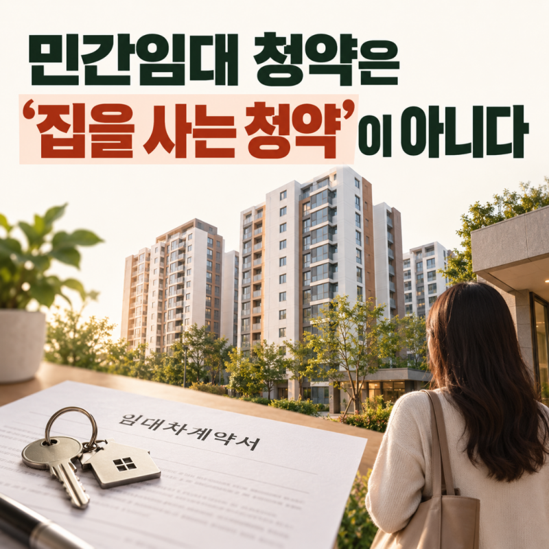 민간임대아파트 청약·모집 방법, 일반 분양청약과 무엇이 다를까?