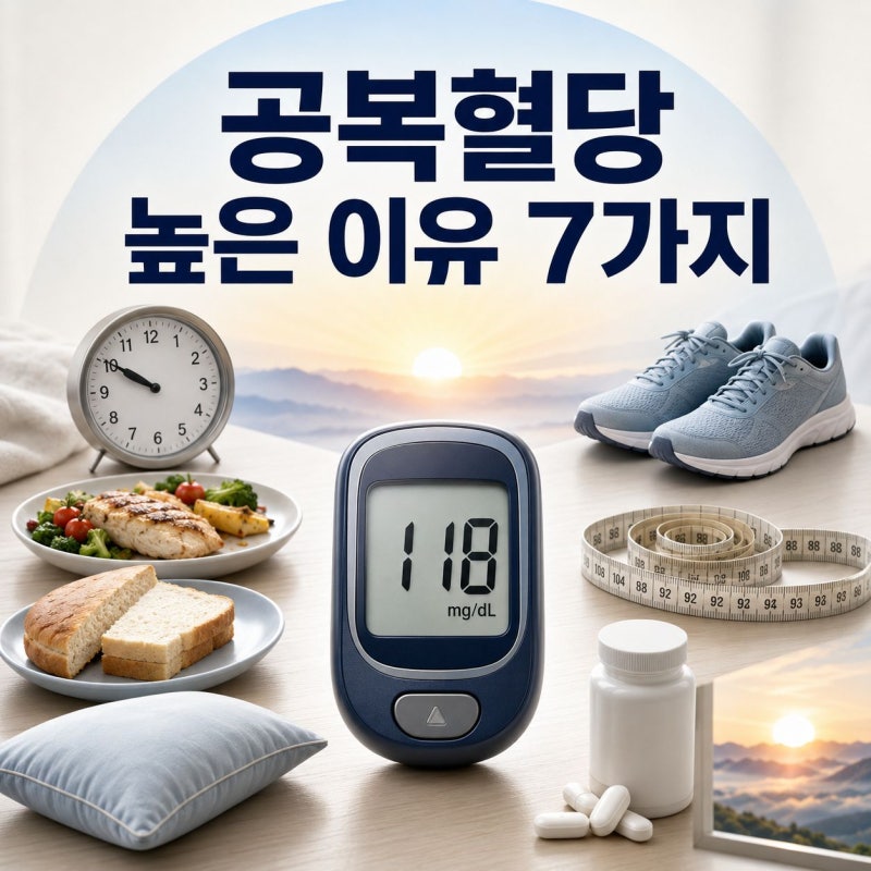 공복혈당 높은 이유 7가지, 아침 공복혈당 낮추는 방법
