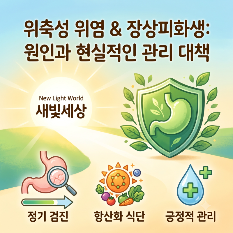 위축성 위염과 장상피화생 진단 후 꼭 알아야 할 원인과 현실적인 관리 대책