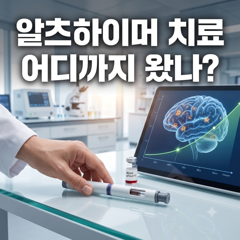 알츠하이머 치료 어디까지 왔나? 레켐비 자가주사·혈액 pTau217 검사·타우 신약 디라너센 완....