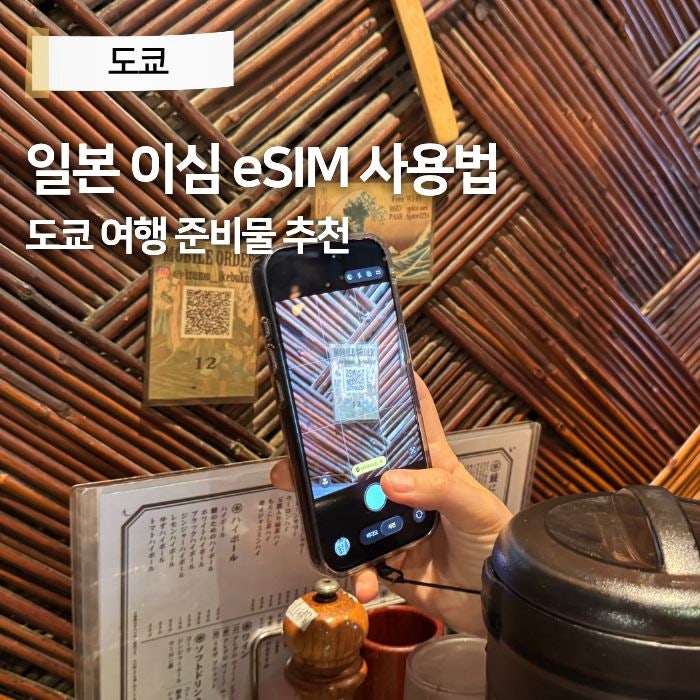 일본 도쿄 여행 준비물 추천 일본 이심 유심사 eSIM 사용법