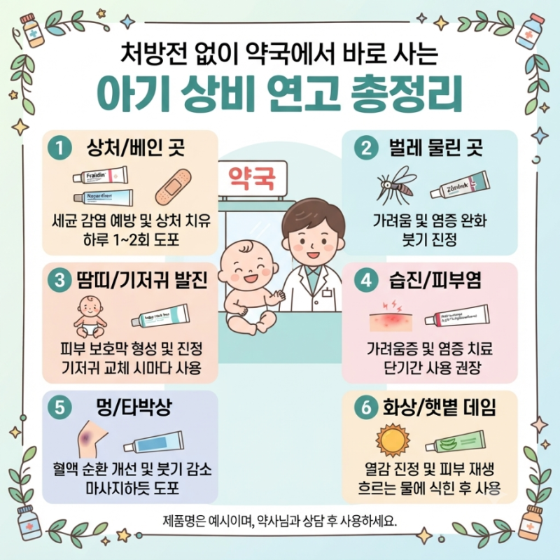 [생활/정보] 처방전 없이 약국에서 바로 사는 아기 상비 연고