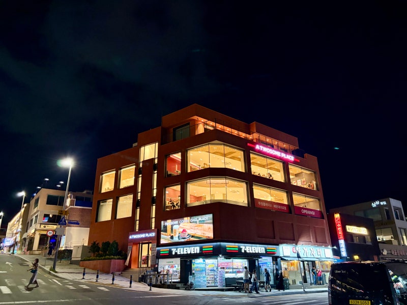 釜山海雲台海景咖啡廳：Twosome Place尾浦店，附設停車場的大型新開幕咖啡廳評價