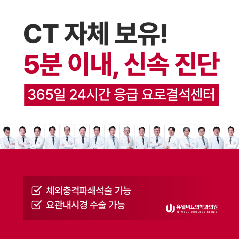 대전요로결석 증상과 치료 방법, 24시간 응급 병원도 알아두세요!