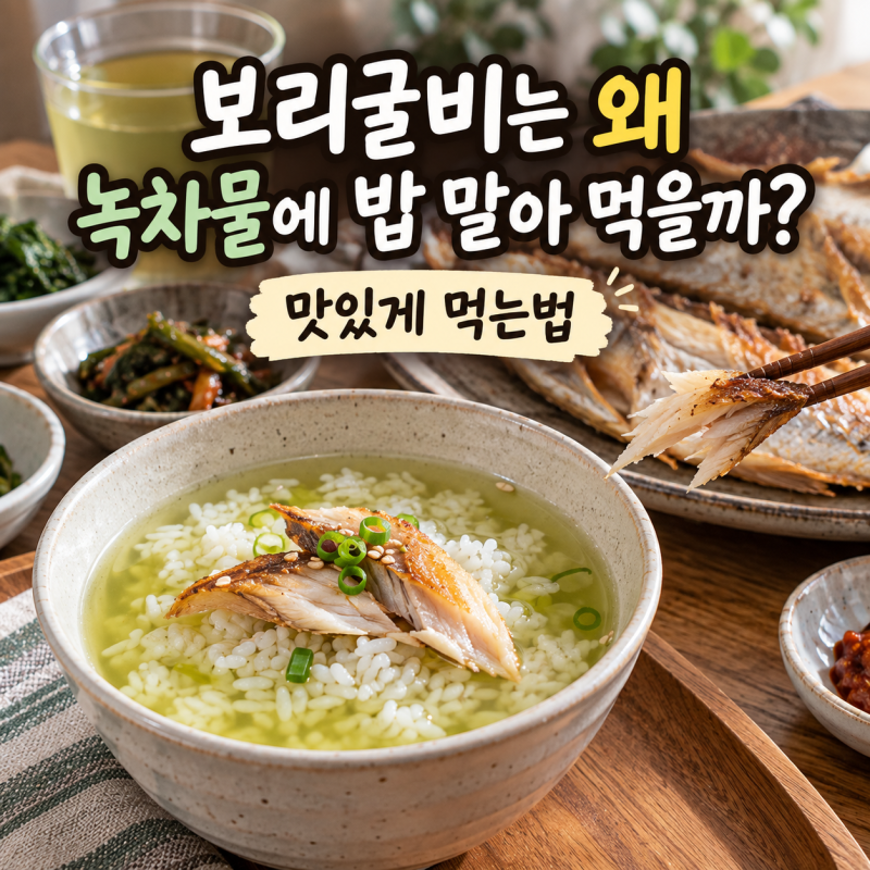 보리굴비는 왜 녹차물에 밥 말아 먹을까? 맛있게 먹는법
