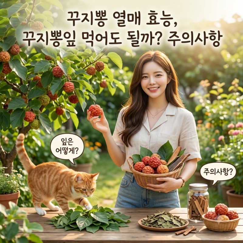 꾸지뽕 열매 효능, 구찌뽕 나무 잎 먹을 수 있나? 주의사항은