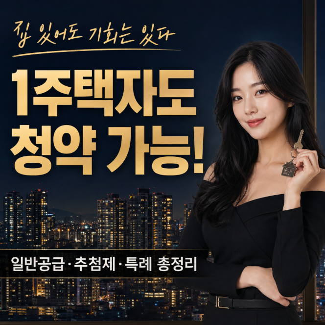1주택자도 청약 가능합니다! 2026년 서울·경기 추첨제·출산특례·기존 집 처분 총정리