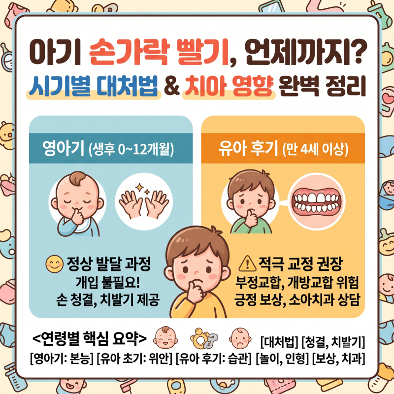 아기 손가락 빨기 이유와 멈추는 시기 교정 가이드