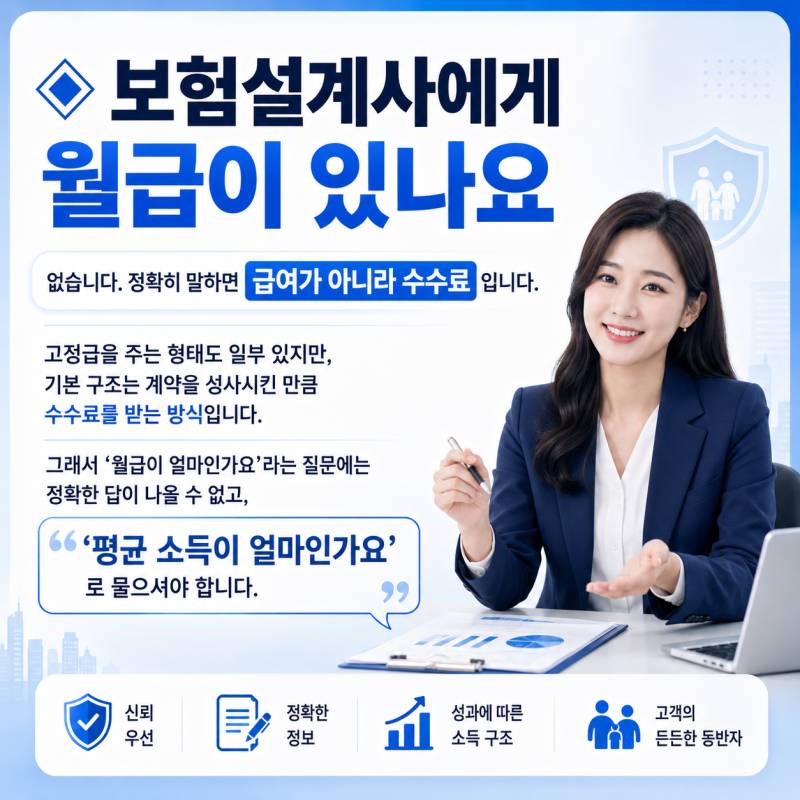보험설계사 월급 2026 — 평균 329만원인데 절반이 300만원 이하인 이유