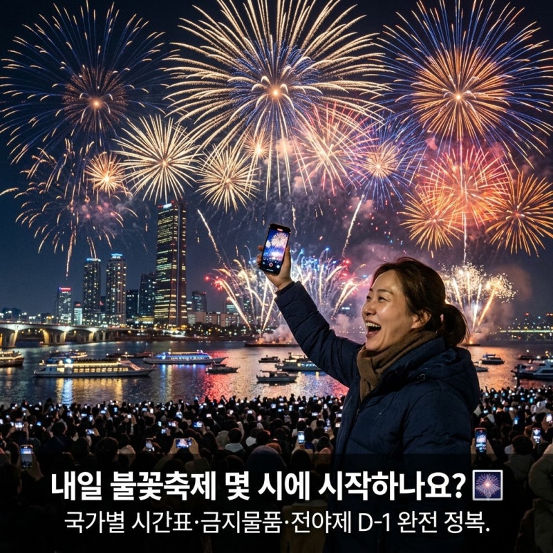 내일 여의도 불꽃축제 몇 시에 시작하나요 — 국가별 시간표·금지물품·전야제 D-1 완전 정복