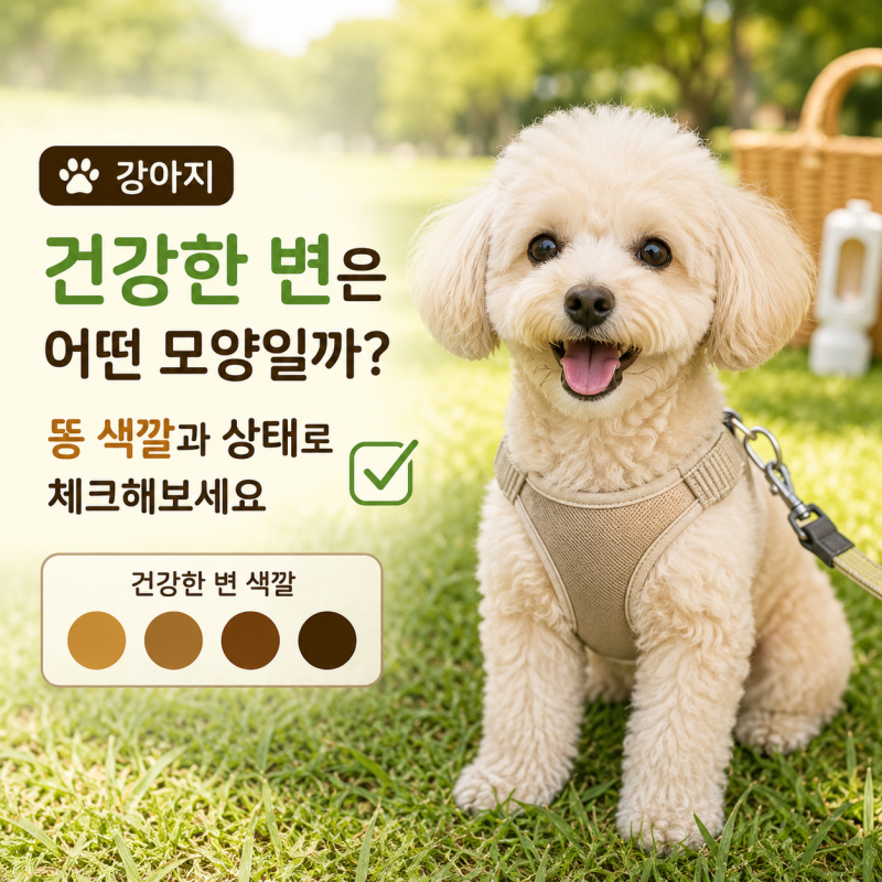 강아지 건강한 변은 어떤 모양일까? 똥 색깔과 상태로 체크해보세요