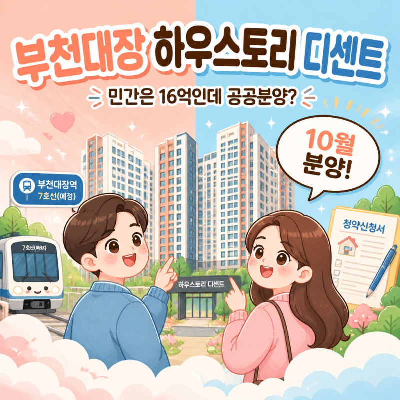"민간은 16억인데 공공분양?" 부천대장 하우스토리