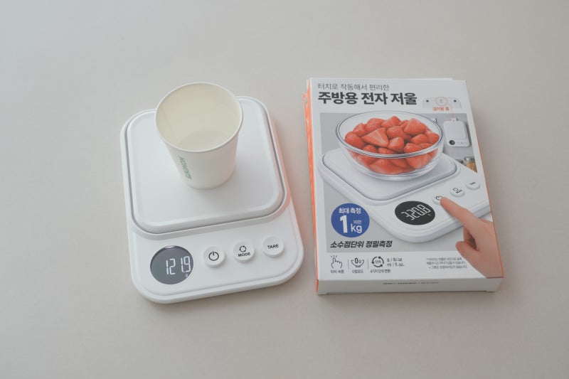 놓치면 후회하는 다이소 꿀템 추천! 주방 저울로 종이컵 ml 계량