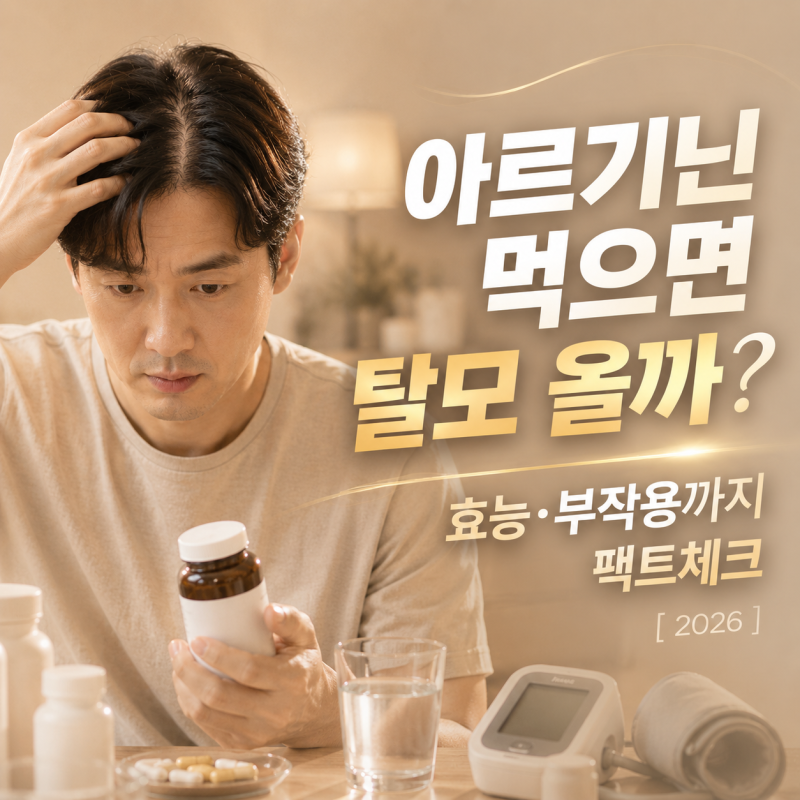 아르기닌 먹으면 탈모 올까 효능·부작용까지 팩트체크[2026]