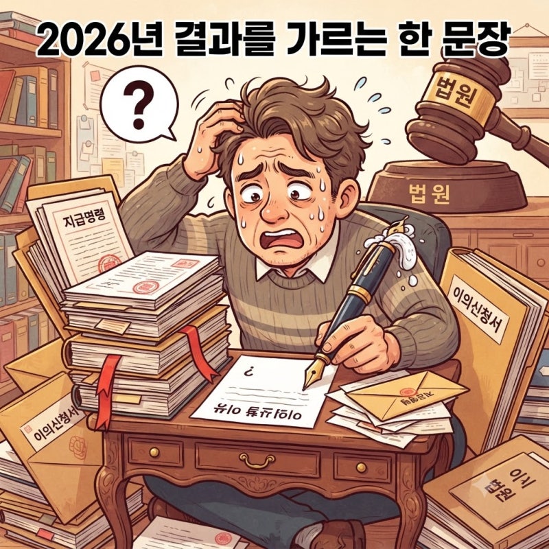 지급명령 이의신청 이유 뭐라고 쓰나요? 2026년 결과를 가르는 한 문장