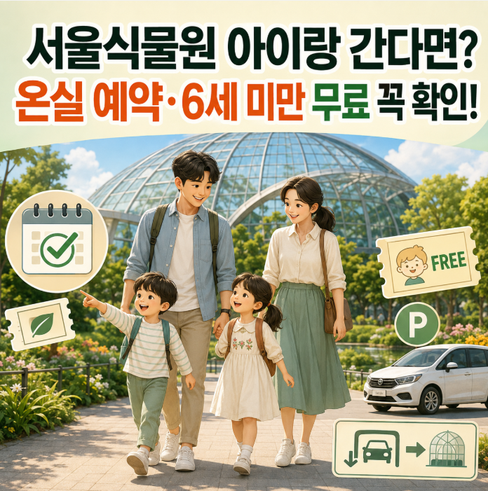 서울 아이랑 가볼 만한 곳 고민된다면? 서울식물원 온실 예약·입장료·주차, 6세 미만 무료까....