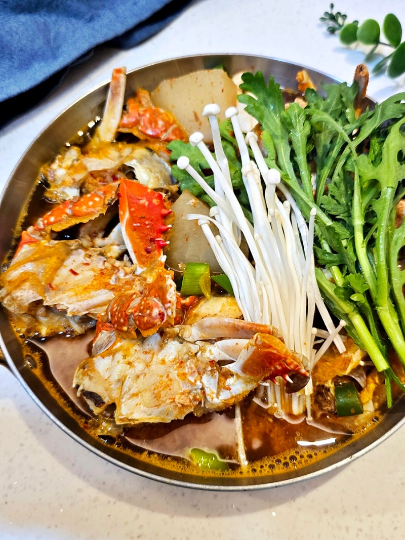꽃게탕 레시피 손질꽃게 요리 꽃게 찌개 끓이는 법