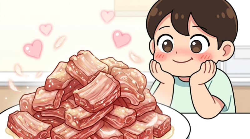 돼지갈비찜 1kg 핏물 빼기 30분 만에 끝내는 배 연육 비법
