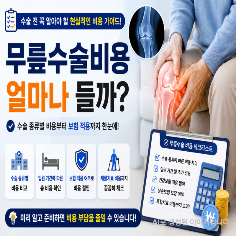 무릎수술비용 얼마나 들까?
