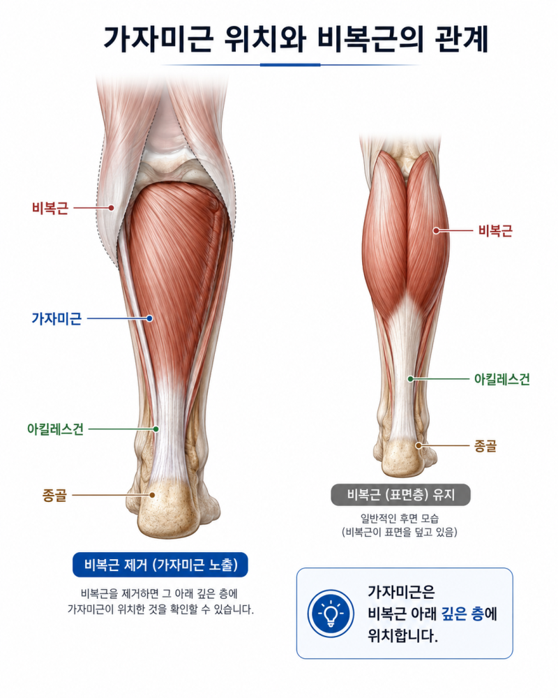 가자미근 통증 위치,종아리 깊은 곳이 뻐근한 이유는 무엇일까요?