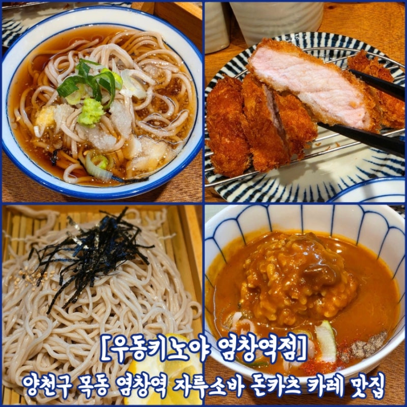 [염창역 우동키노야 염창역점] 양천구 목동 자루소바 냉모밀 돈카츠 우동 카레 맛집 점심 저....