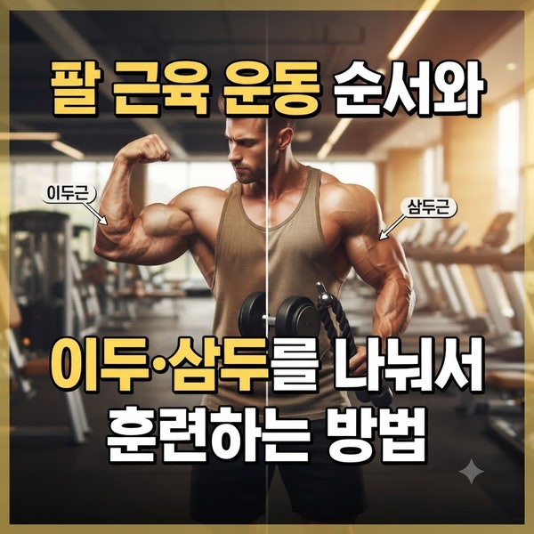 팔 근육 운동 순서와 이두·삼두를 나눠서 훈련하는 방법