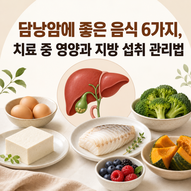 담낭암에 좋은 음식 6가지, 영양과 지방 섭취 관리법