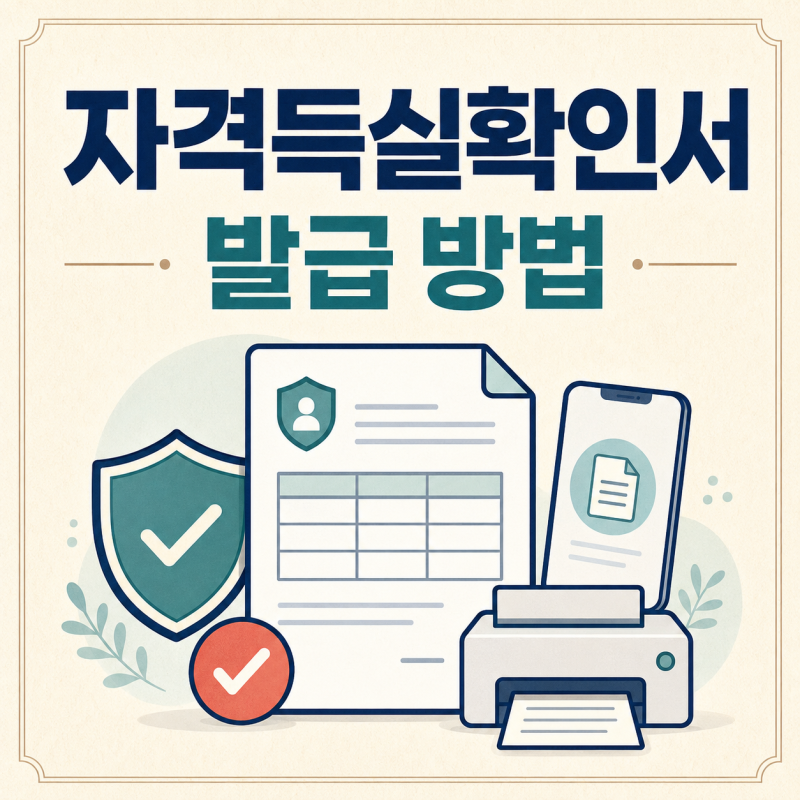 건강보험자격득실확인서 발급방법, 제출 전 꼭 확인할 7가지