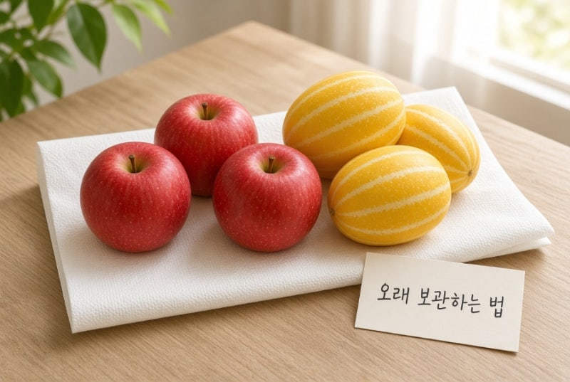 과일 오래 보관하는법! 사과·참외 신선하게 유지하는 꿀팁 총정리