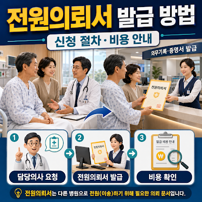 대학병원 전원의뢰서 발급 방법 및 비용 안내
