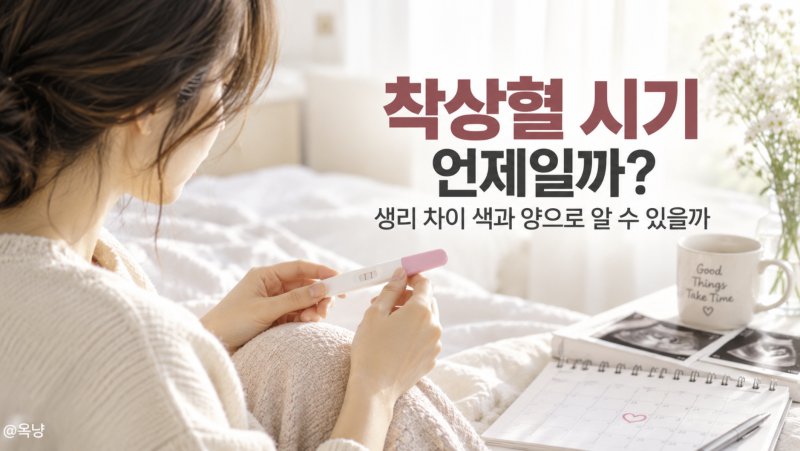 생리인 줄 알았는데 착상혈? 착상혈 시기와 색 양 차이