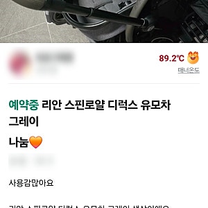 [당근] 리안 스핀로얄 디럭스 유모차 당근 후기