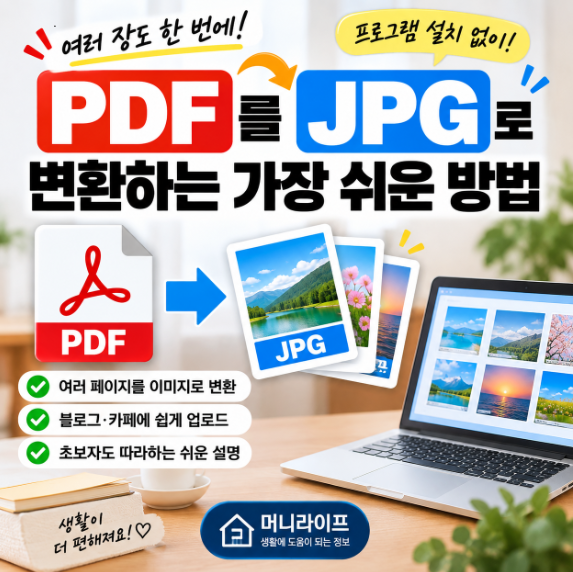 PDF JPG 변환하는 가장 쉬운 방법｜프로그램 설치 없이 이미지로 저장하기
