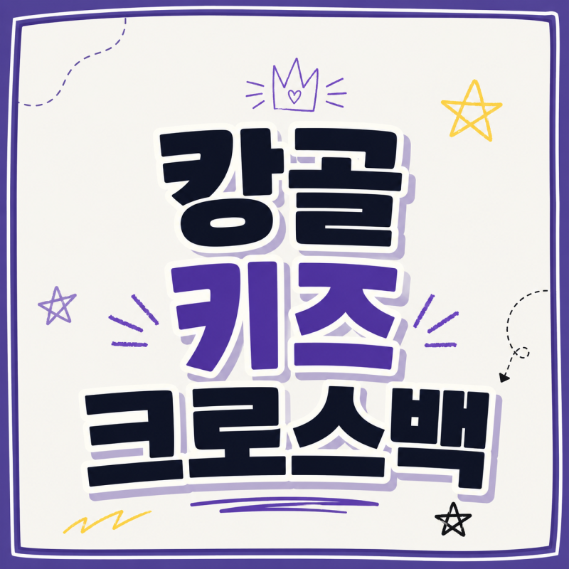 캉골 키즈 크로스백 백팩 가방 후기 및 블랙 최저가 가격 정보
