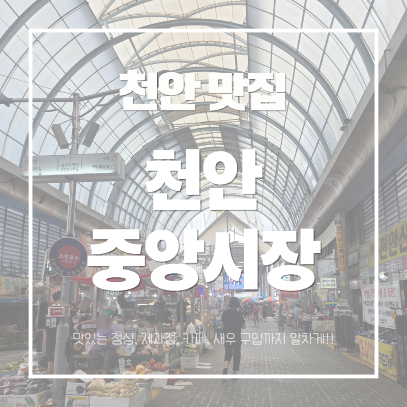 천안｜천안 중앙시장 맛집 투어, 중앙즉석우동·중앙제과·천일시장 수산물 구입 추천까지!