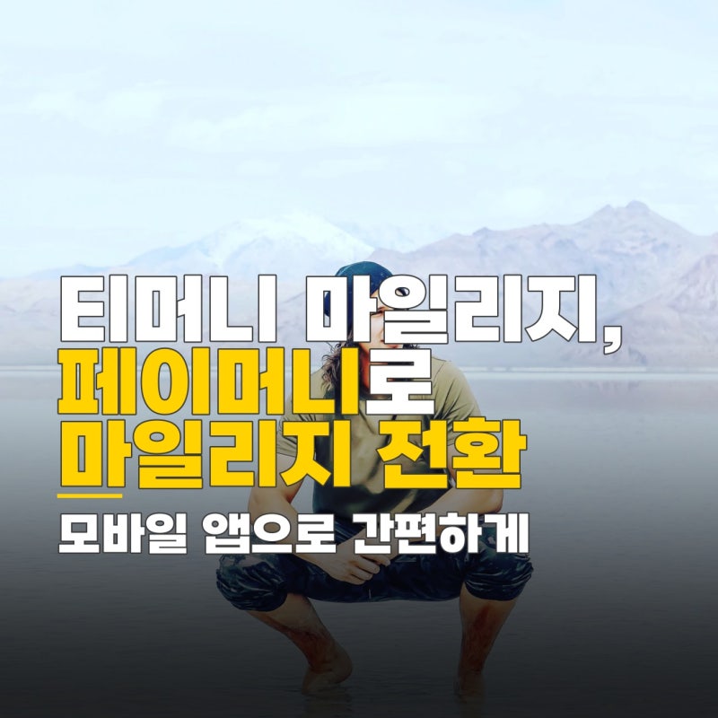 티머니 페이머니 마일리지 전환방법, 모바일 앱으로 간편하게 현금처럼 사용하기