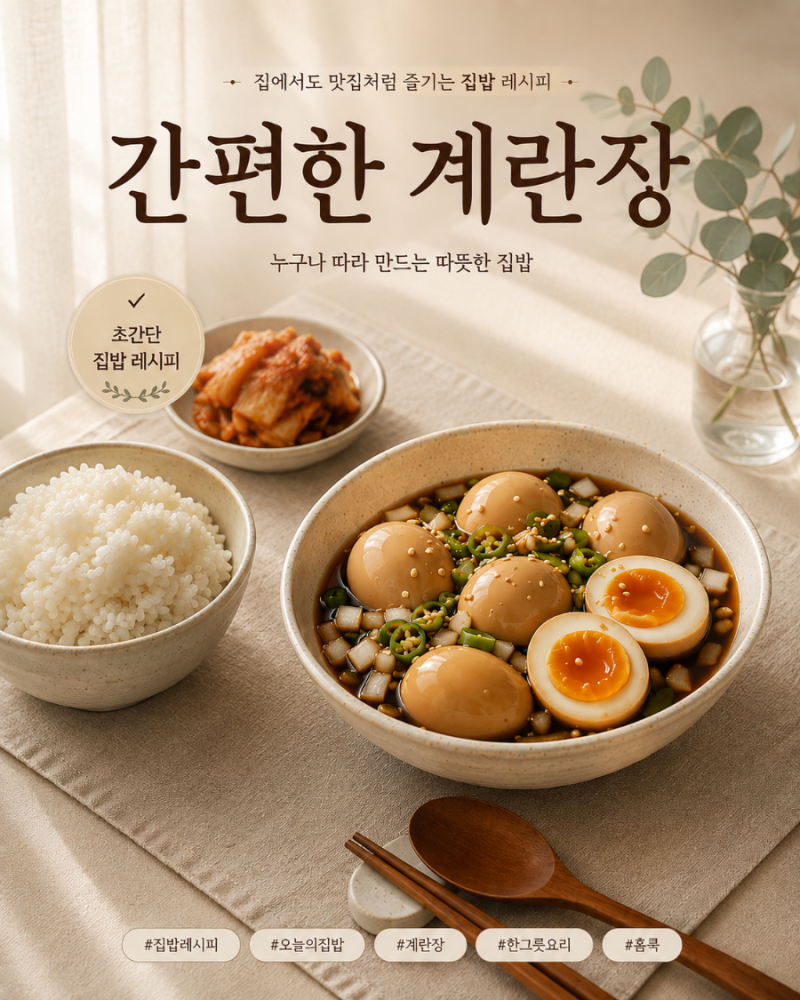 간편한 계란장 만들기 반숙 계란장 레시피 간장 비율까지