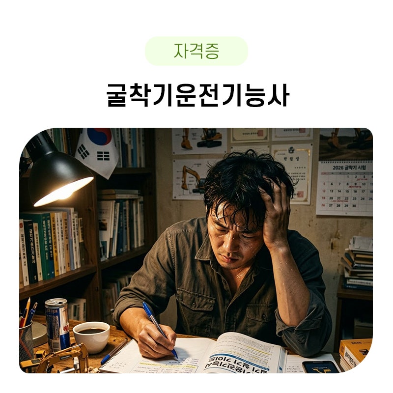 굴착기운전기능사 필기, 실기, 시험일정, 합격률에 대해 알아보자
